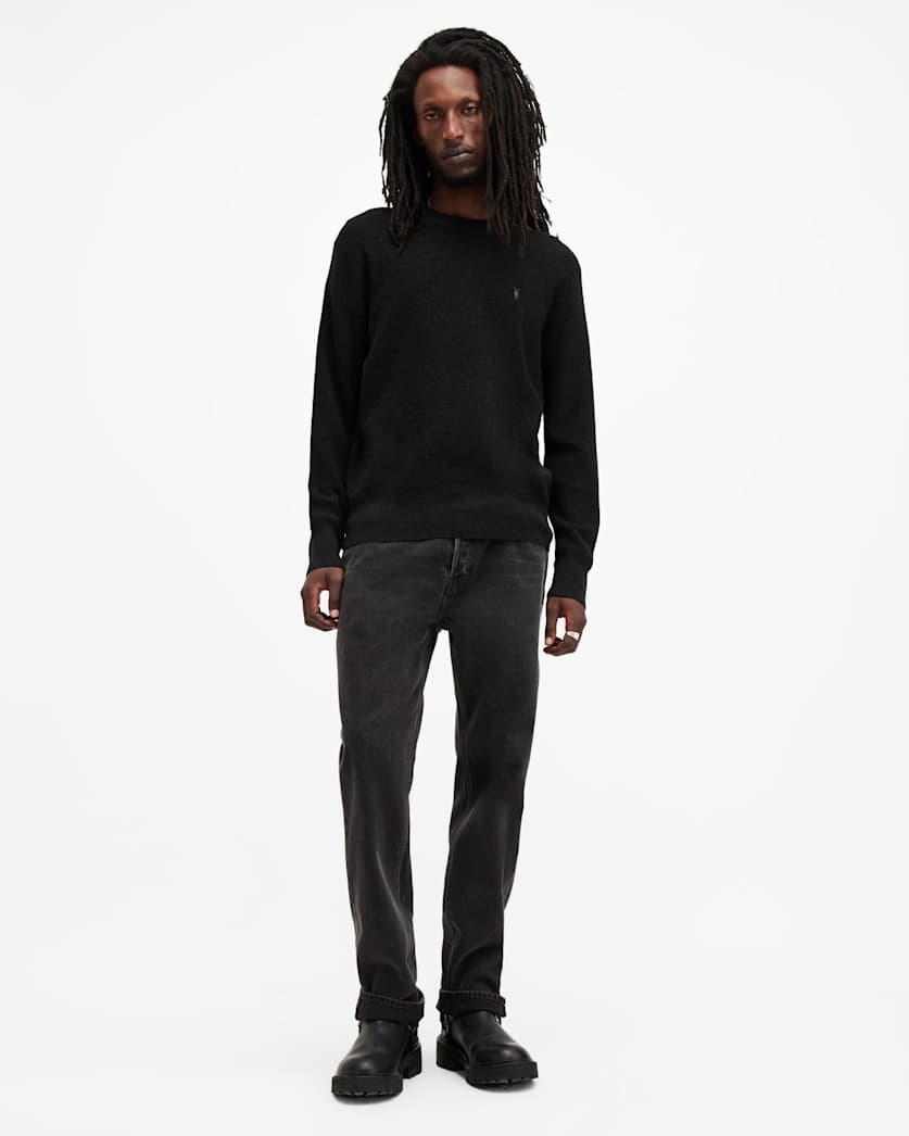 Aspen Waffle Texture Crew Neck Ramskull Jumper