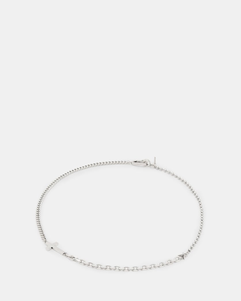 Layden Mixed Chain Cross Necklace