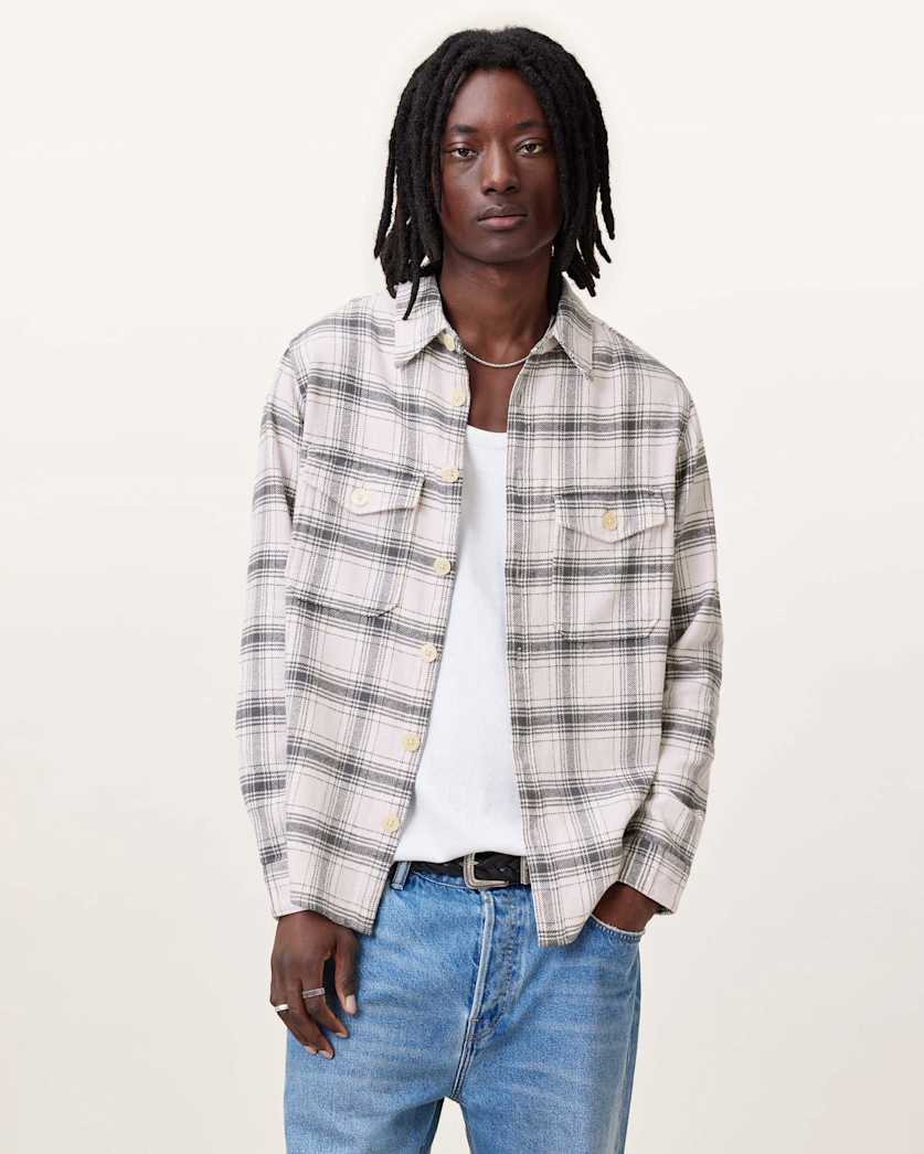 Hamura Checked Relaxed Fit Shirt