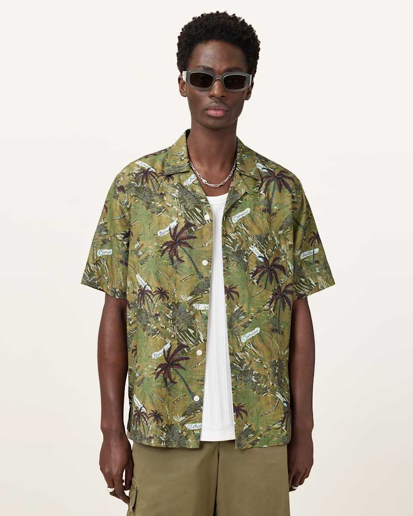 Liner Printed Relaxed Fit Shirt