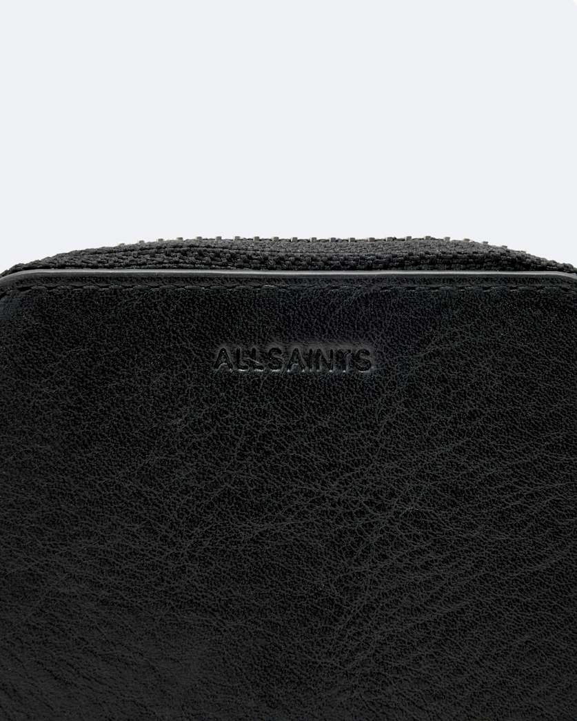 Leather zip wallet