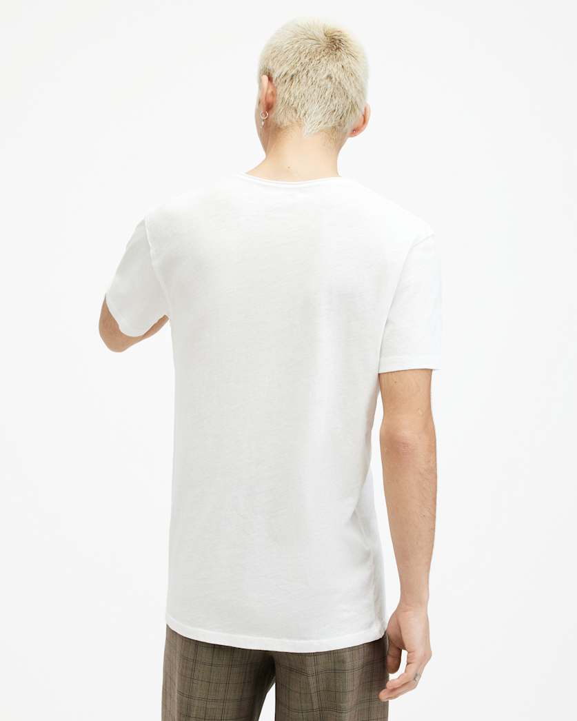 Figure Crew Neck Raw Edge T-Shirt