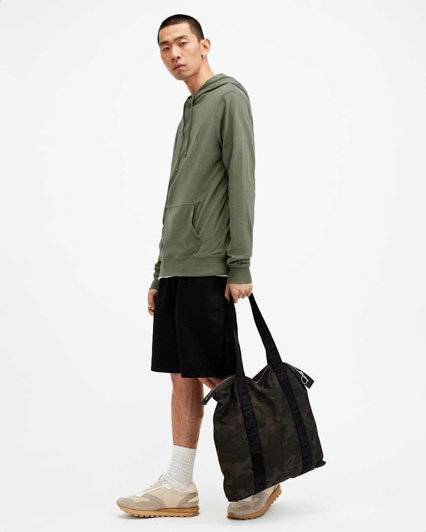 Brace Pullover Brushed Cotton Hoodie