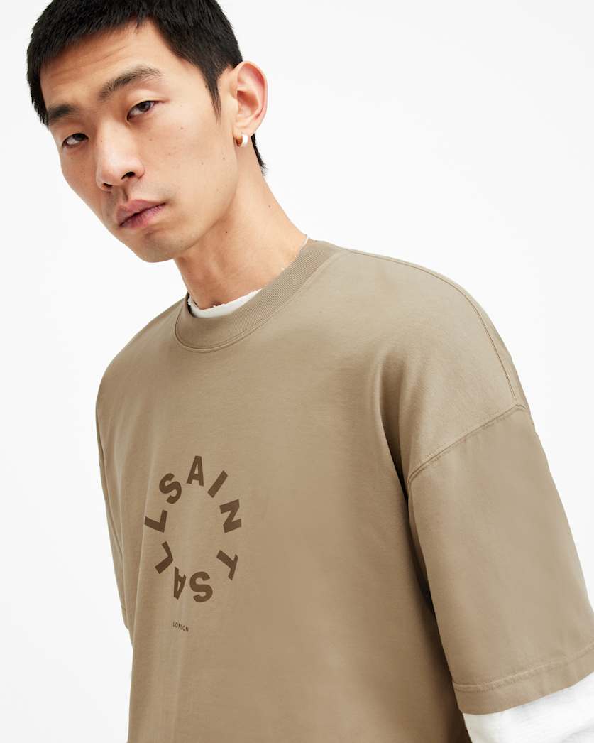 Tierra Oversized Crew Neck Logo T-Shirt