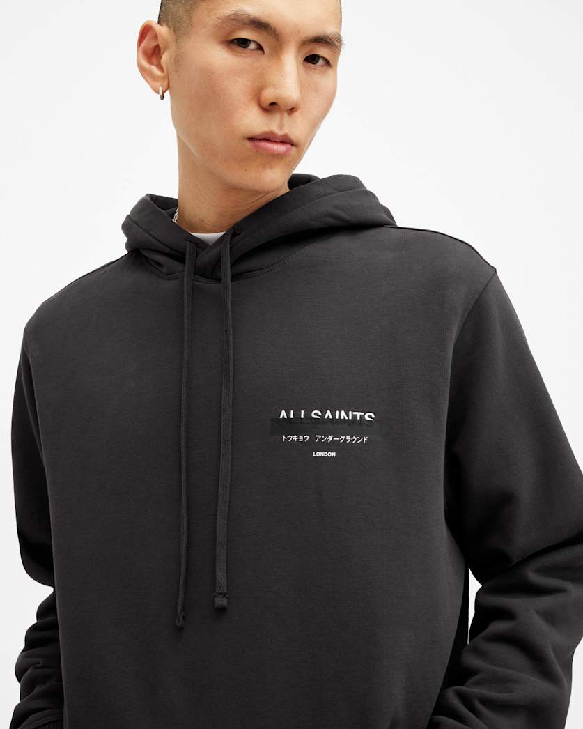 Redact Embroidered Logo Relaxed Hoodie