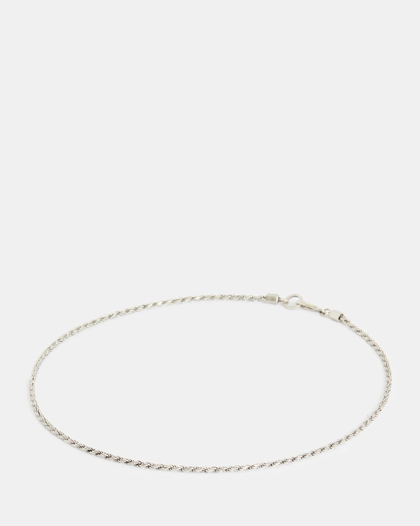 Rope Chain Sterling Silver Long Necklace