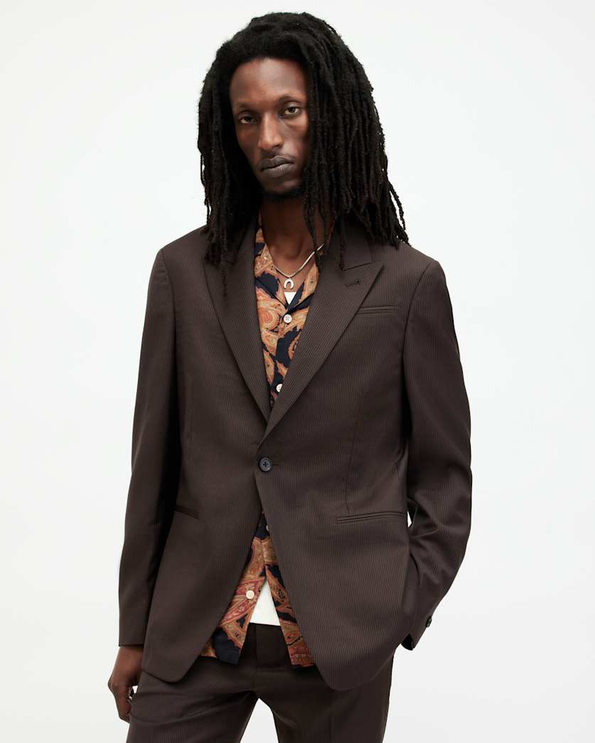 Thorpe Pinstriped Relaxed Fit Blazer