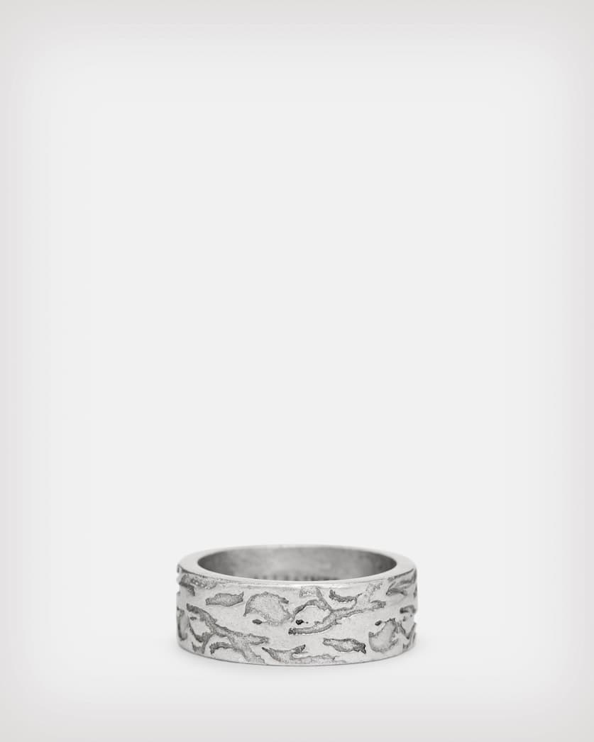 Tiga Camo Sterling Silver Band Ring