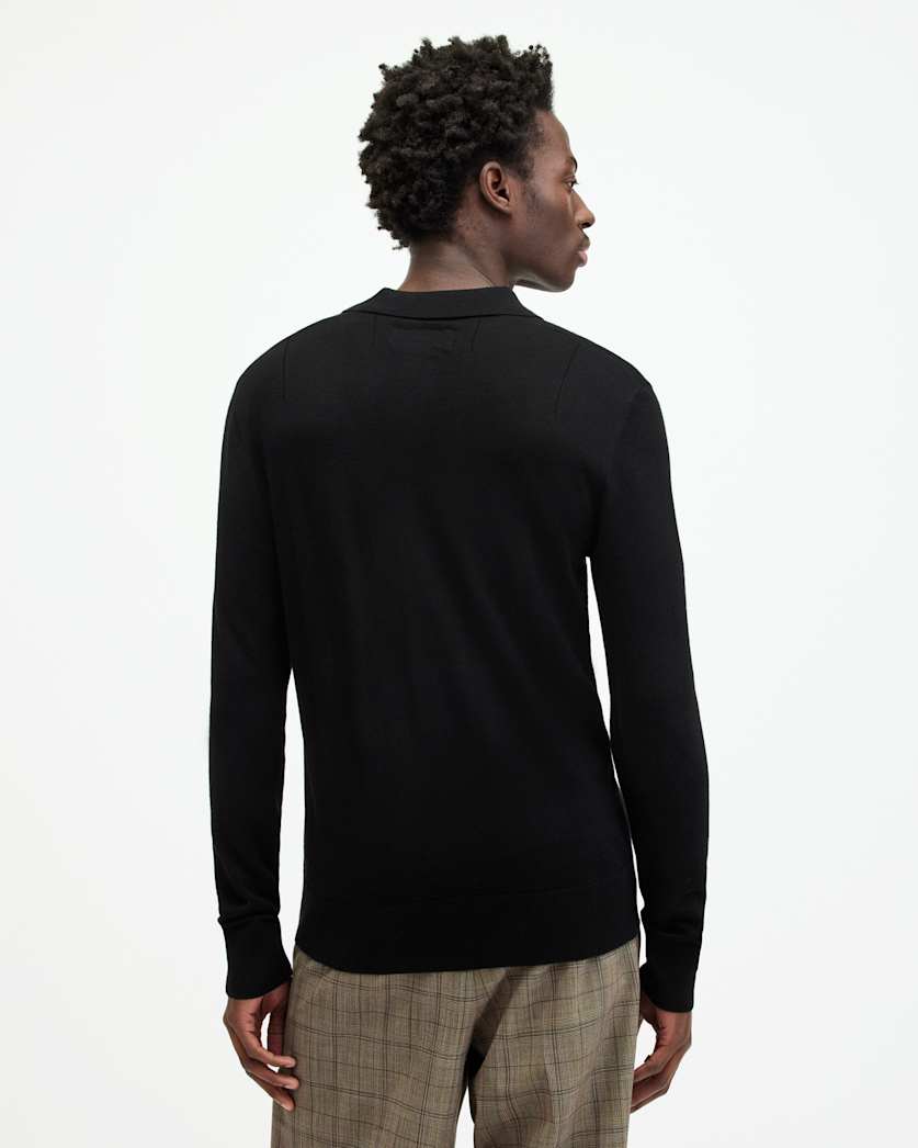 Mode Merino Long Sleeve Polo Shirt