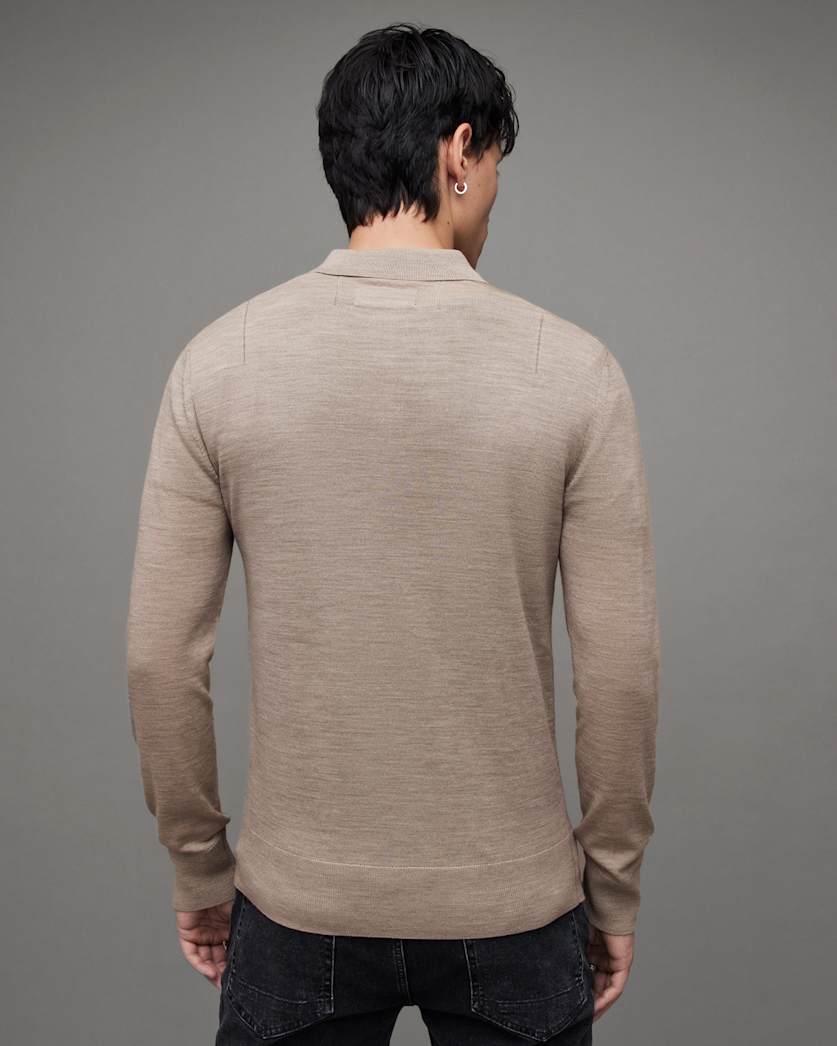Mode Merino Long Sleeve Polo Shirt