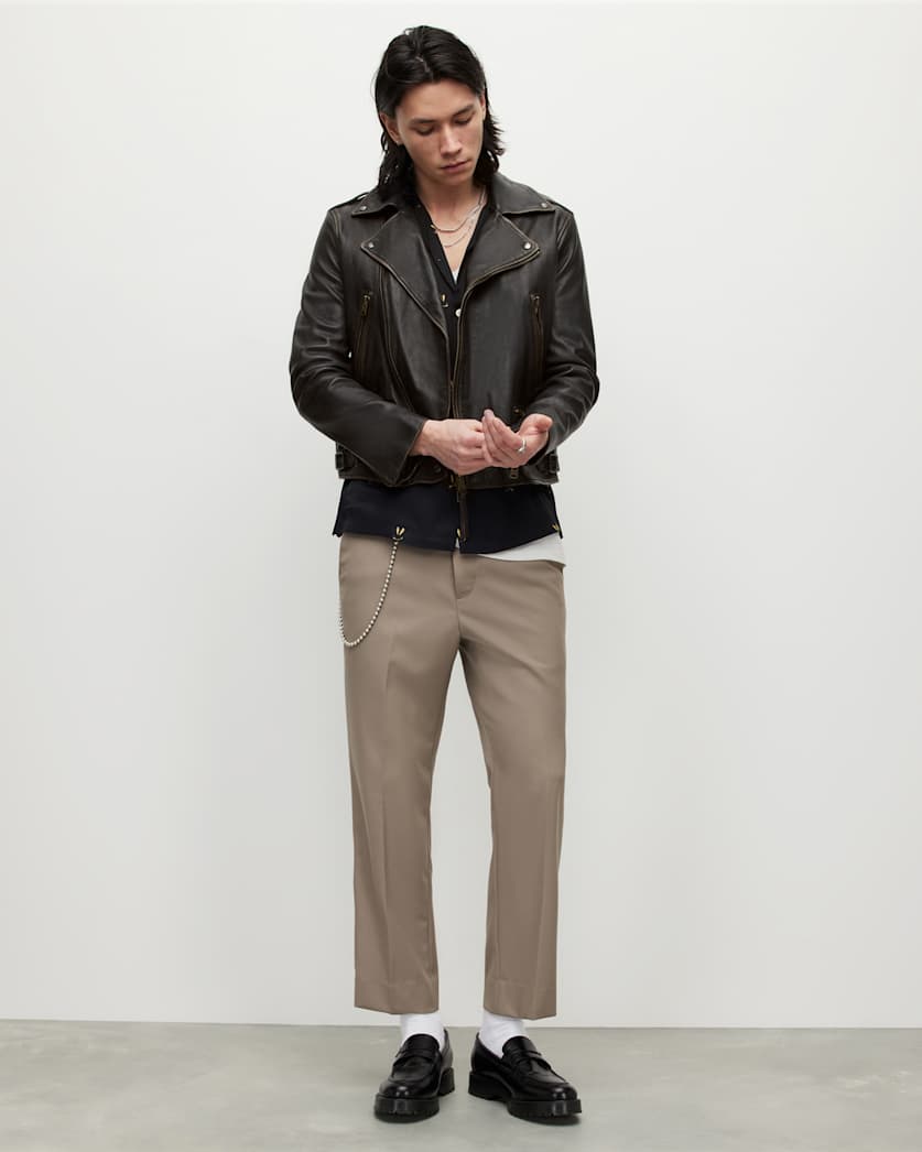 Luca Leather Biker Jacket