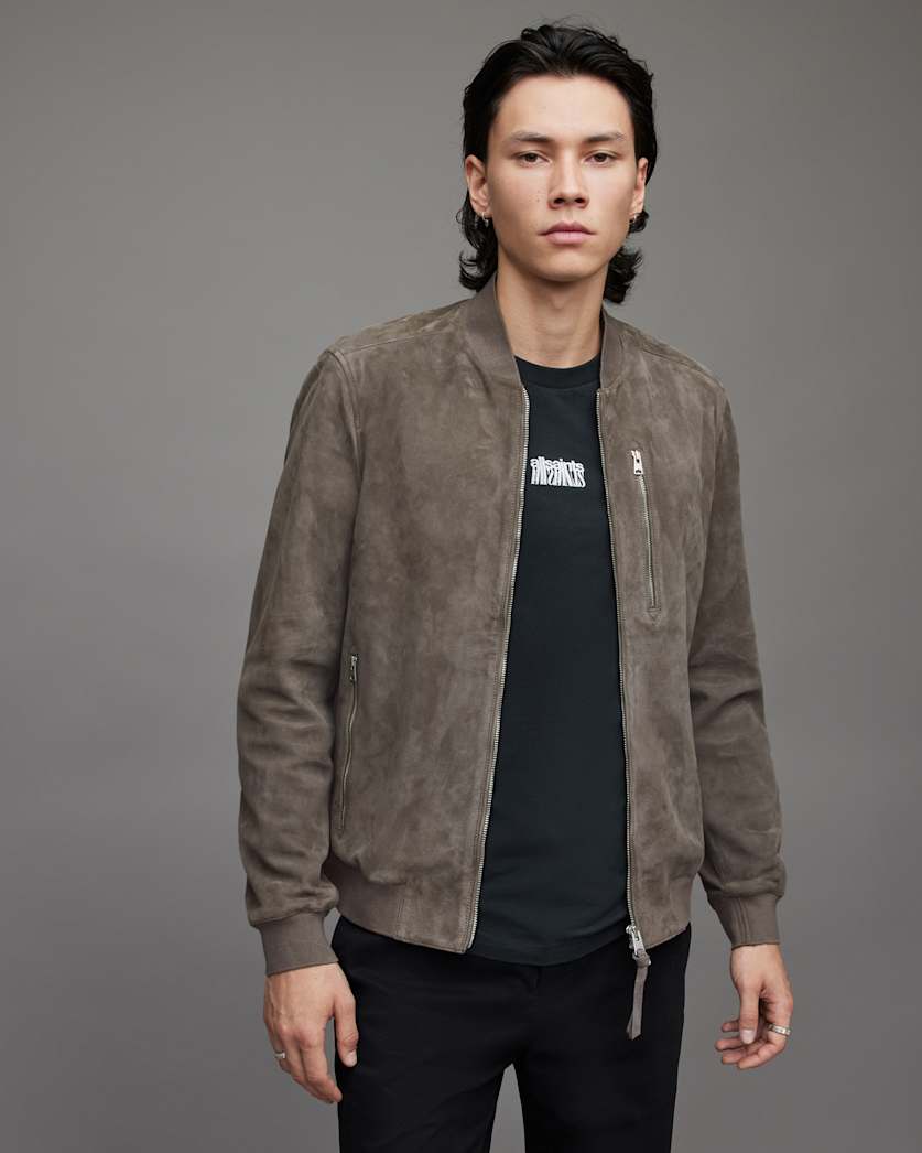 Kemble Suede Bomber Jacket