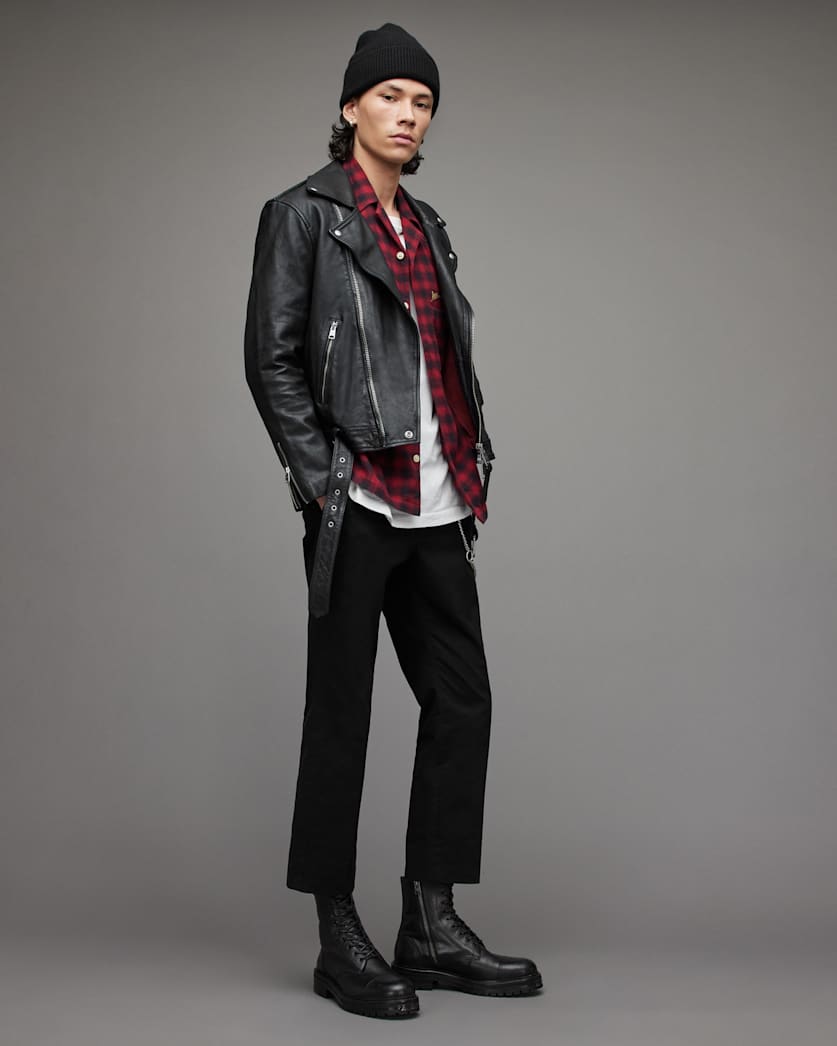 Dren Leather Biker Jacket