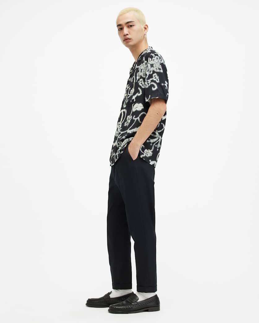Tallis Slim Fit Cropped Trousers