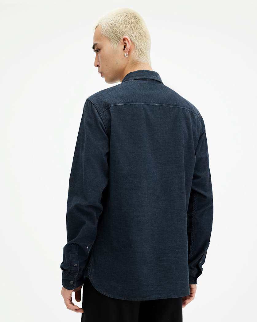 Lorella Corduroy Ramskull Slim Fit Shirt