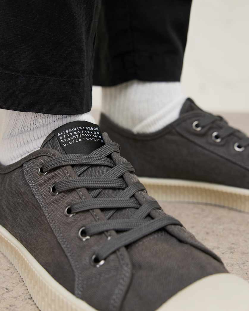 Mem Low Top Canvas Trainers