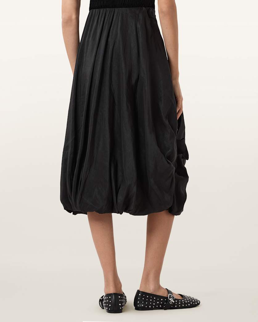 Nia Draped Midi Skirt