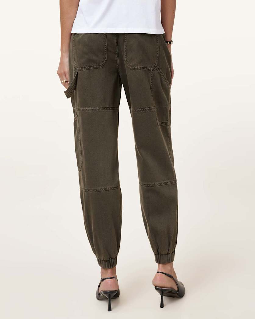 Mila Tapered Denim Cargo Trousers