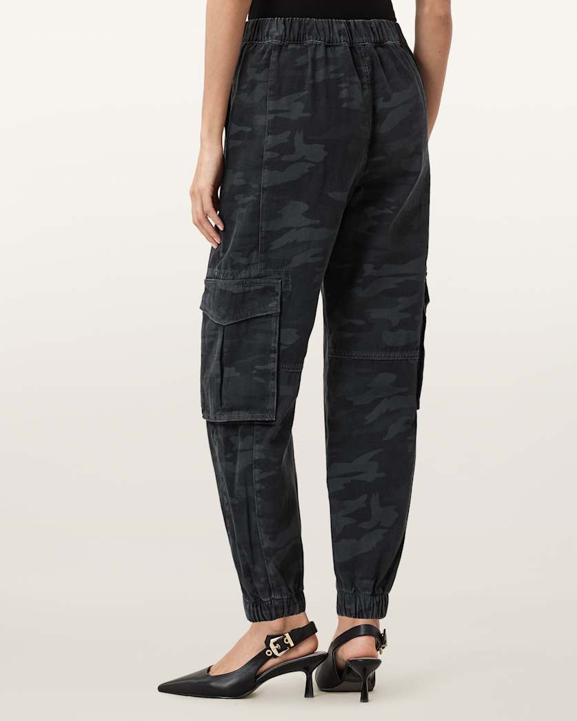 Freda Camouflage Denim Cargo Pants
