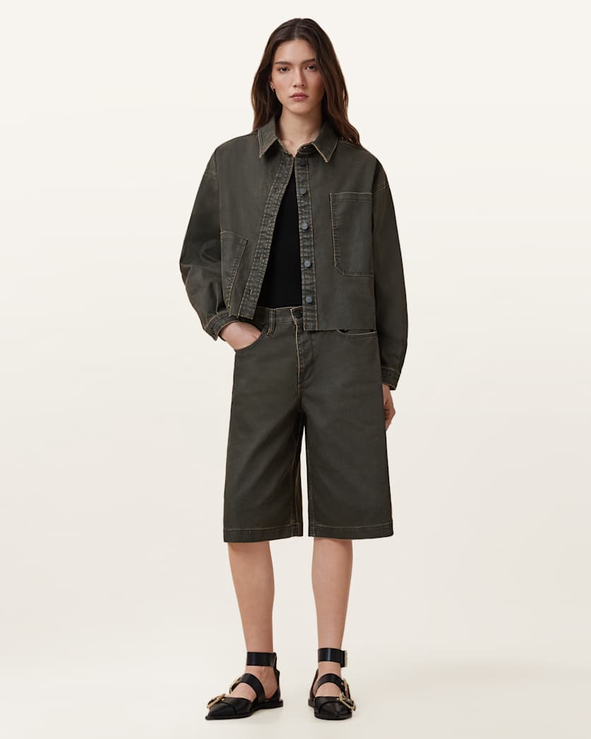 Louie Wide Leg Denim Jorts