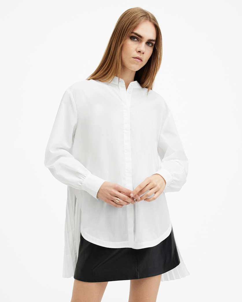 Percy Pleated Relaxed Fit Shirt