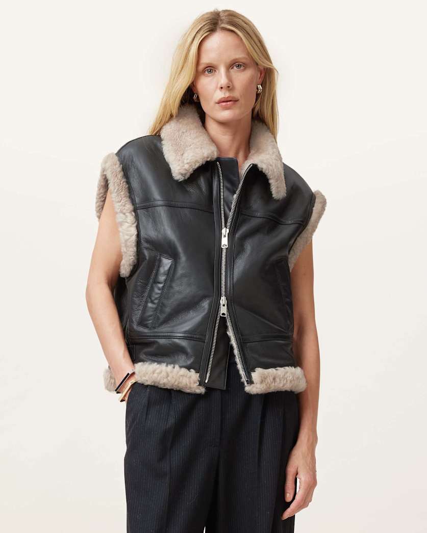 Zep Sleeveless Shearling Gilet