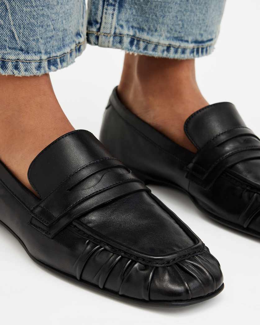 Sapphire Leather Loafers
