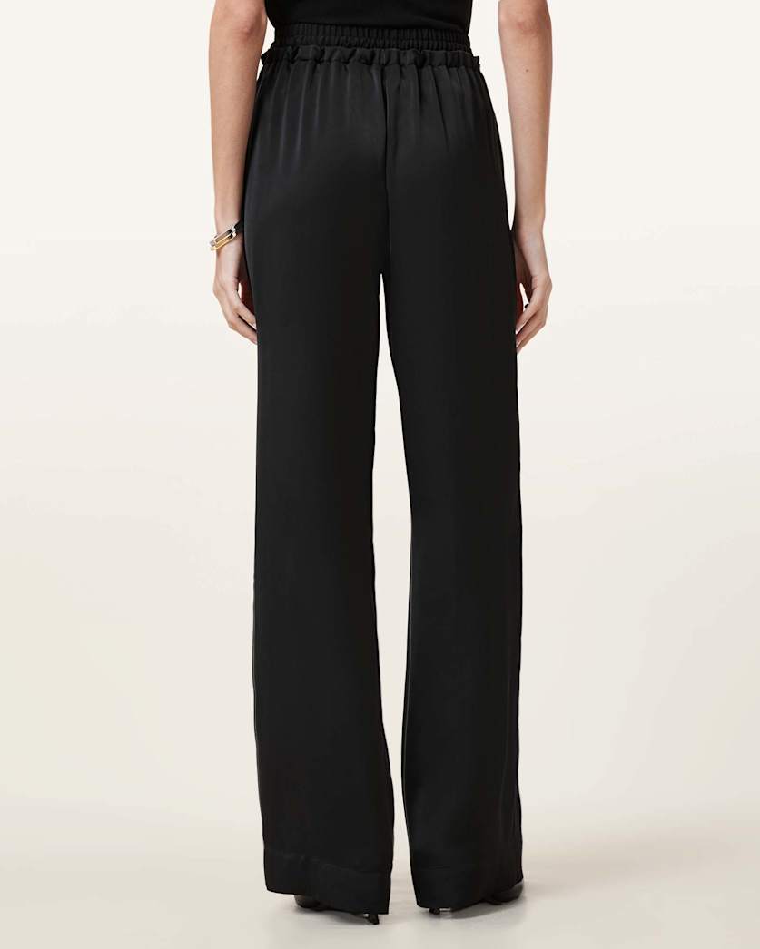 Alba Satin Wide Leg Trousers