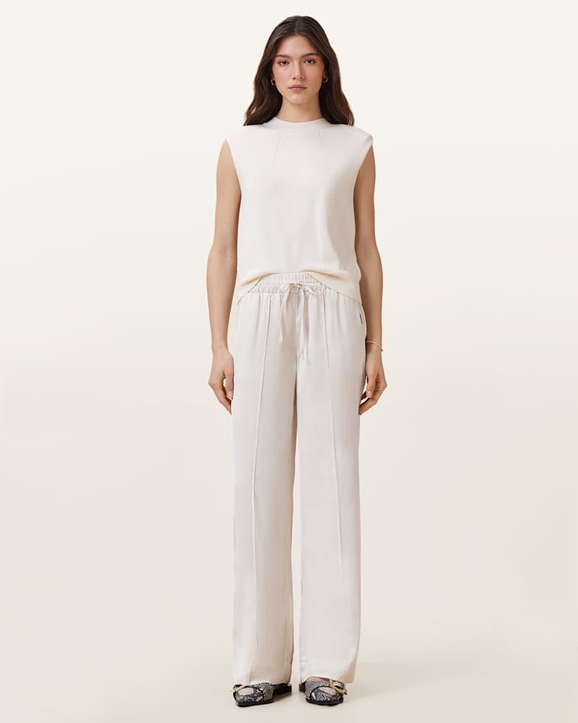 Alba Satin Wide Leg Trousers