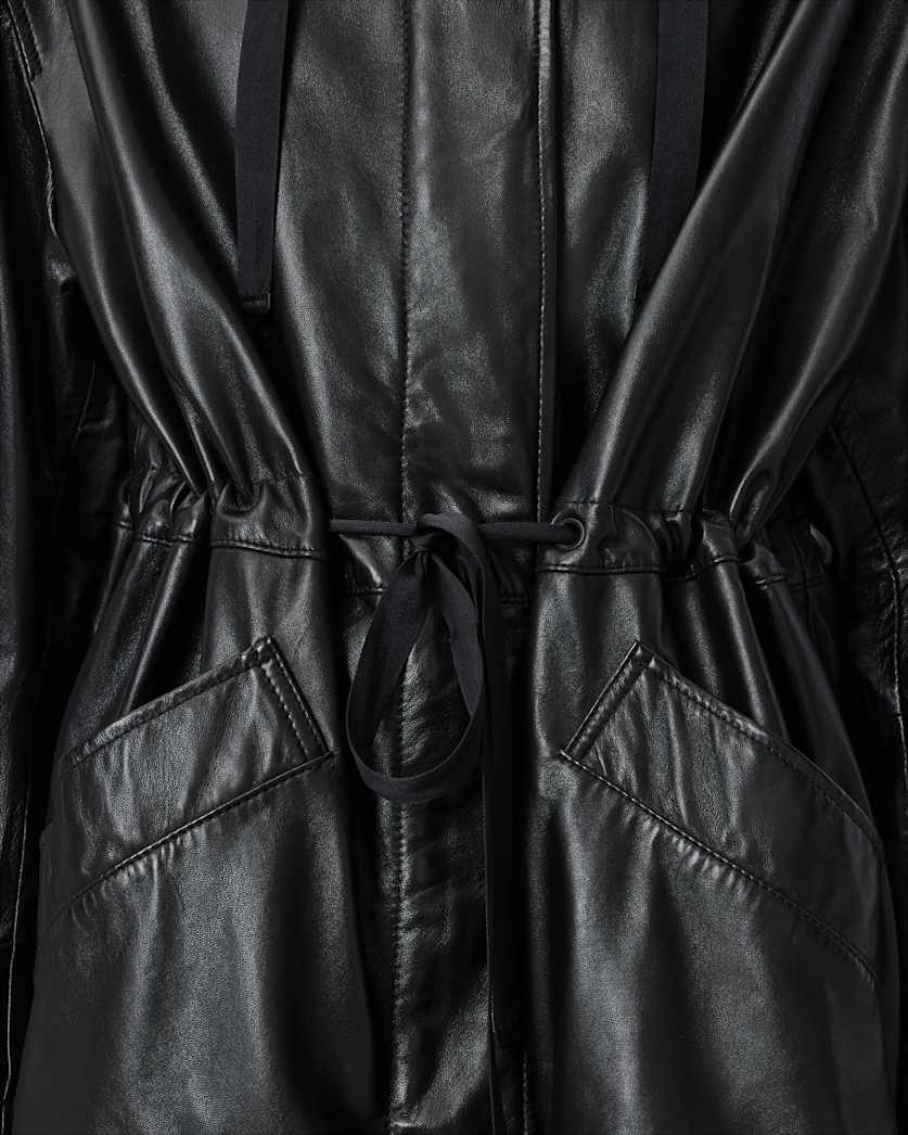 Kelsea Relaxed Fit Leather Jacket