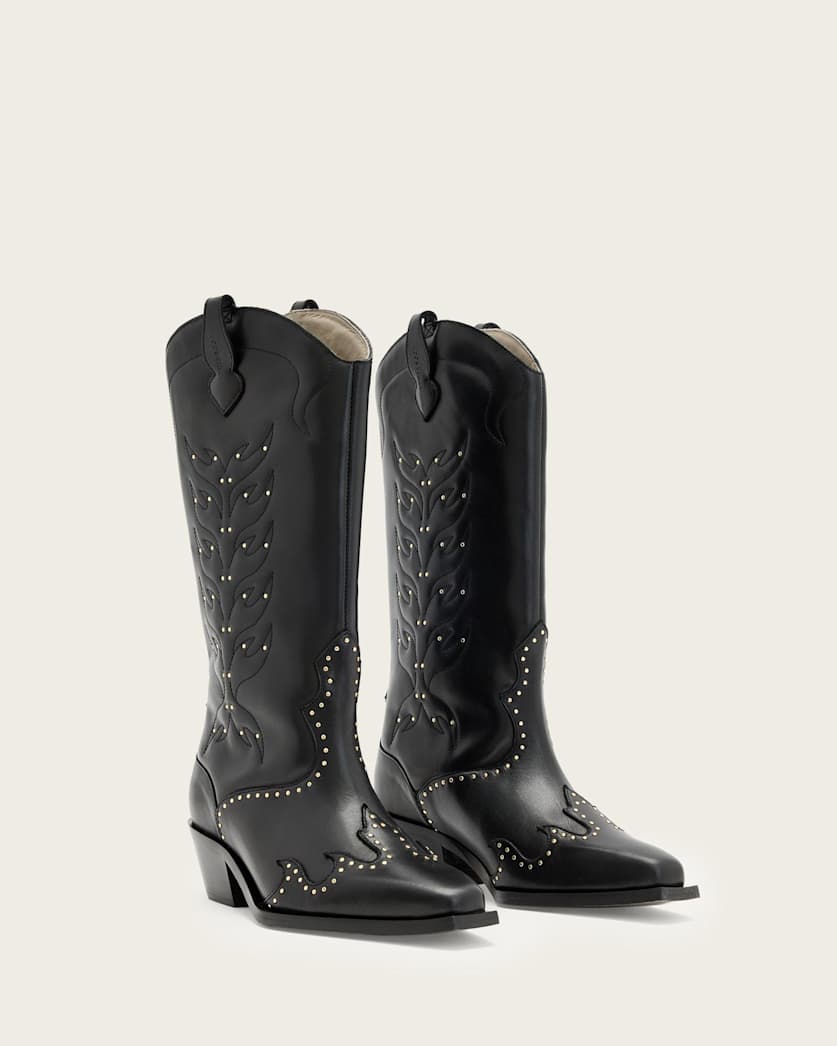 Dolly Studded Leather Boots