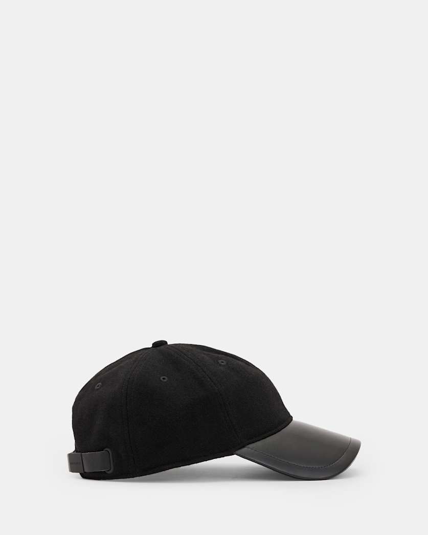 Wool Leather Baseball Cap