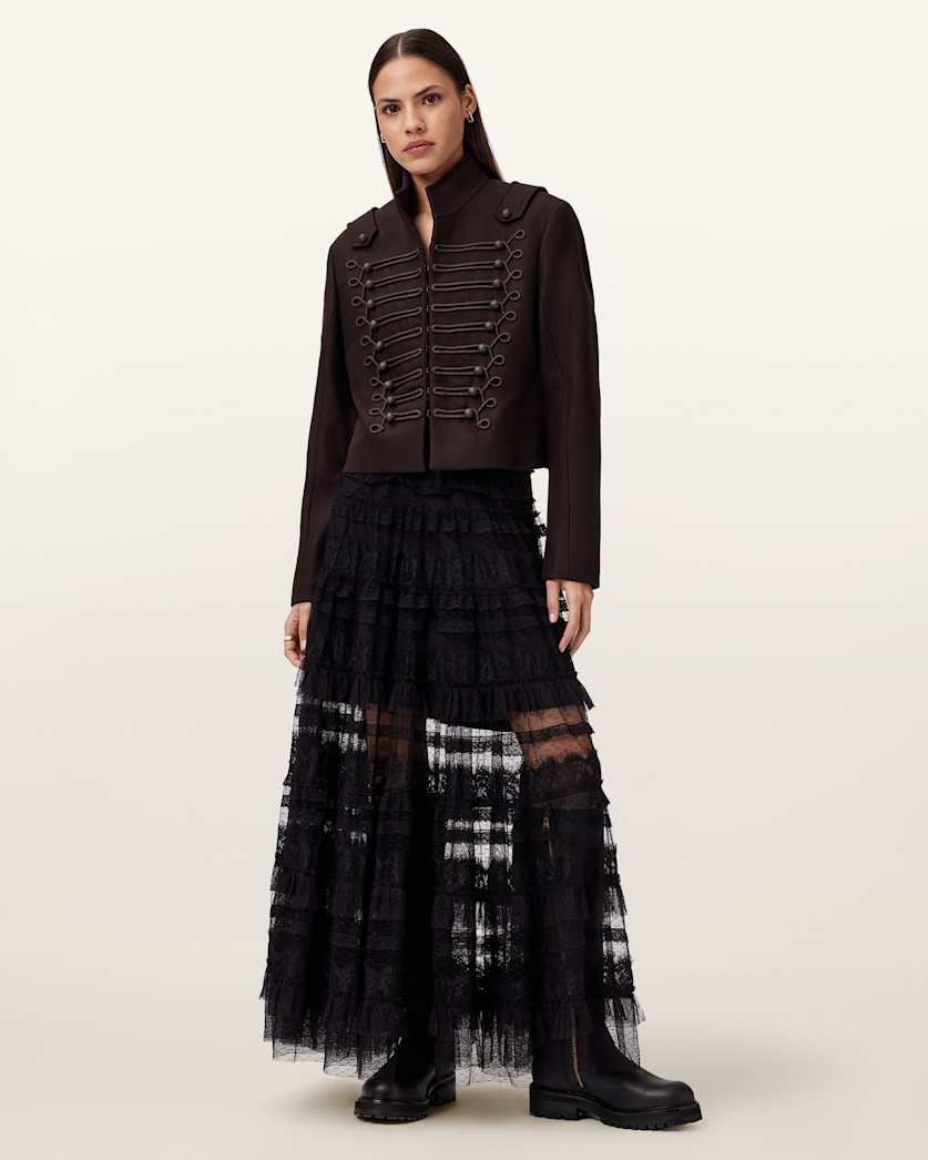 Rummy Cropped Wool Blend Jacket