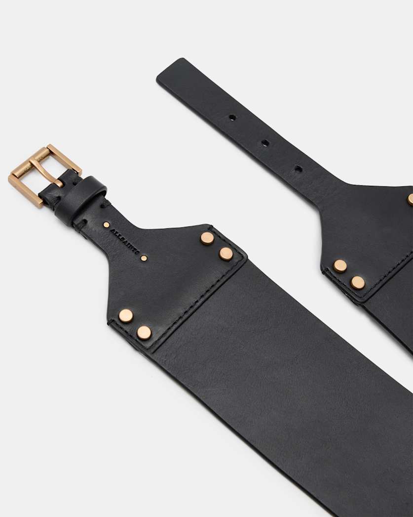 Eden Studded Leather Waist Belt