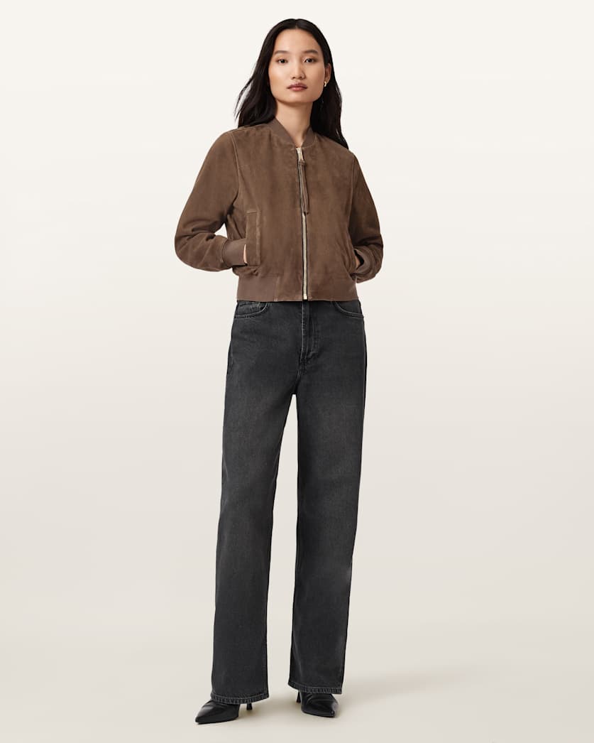 Orten Suede Bomber Jacket