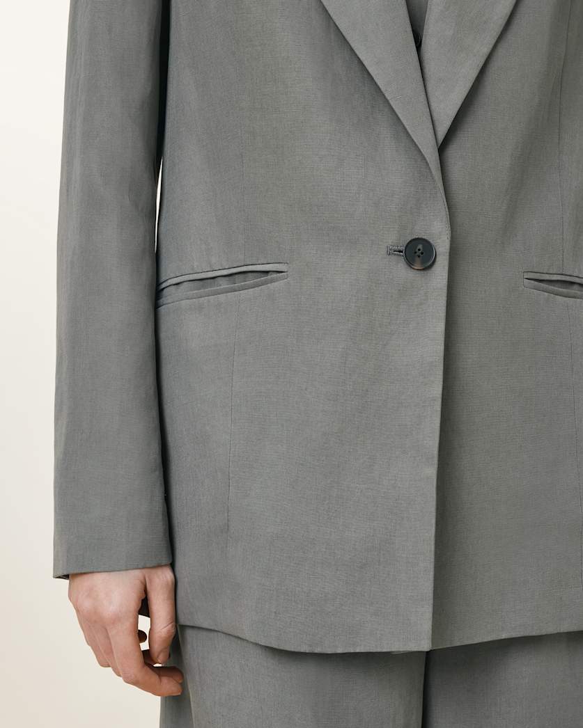 Averie Tencel Relaxed Fit Linen Blend Blazer