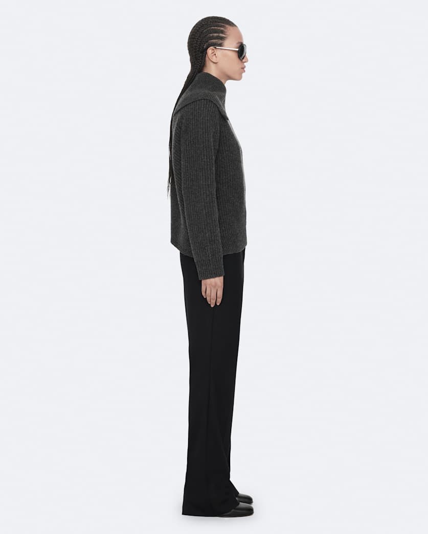 Cleo Relaxed-Fit Funnel-Neck Jumper