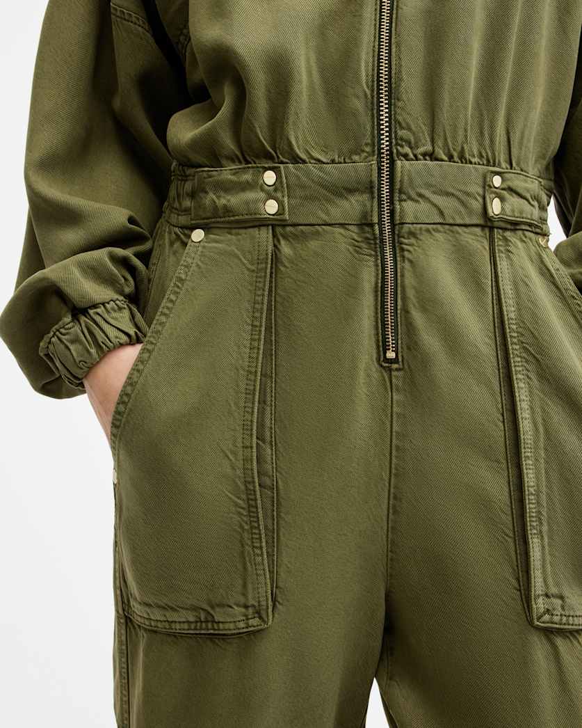 Freda Relaxed Fit Denim Jumpsuit