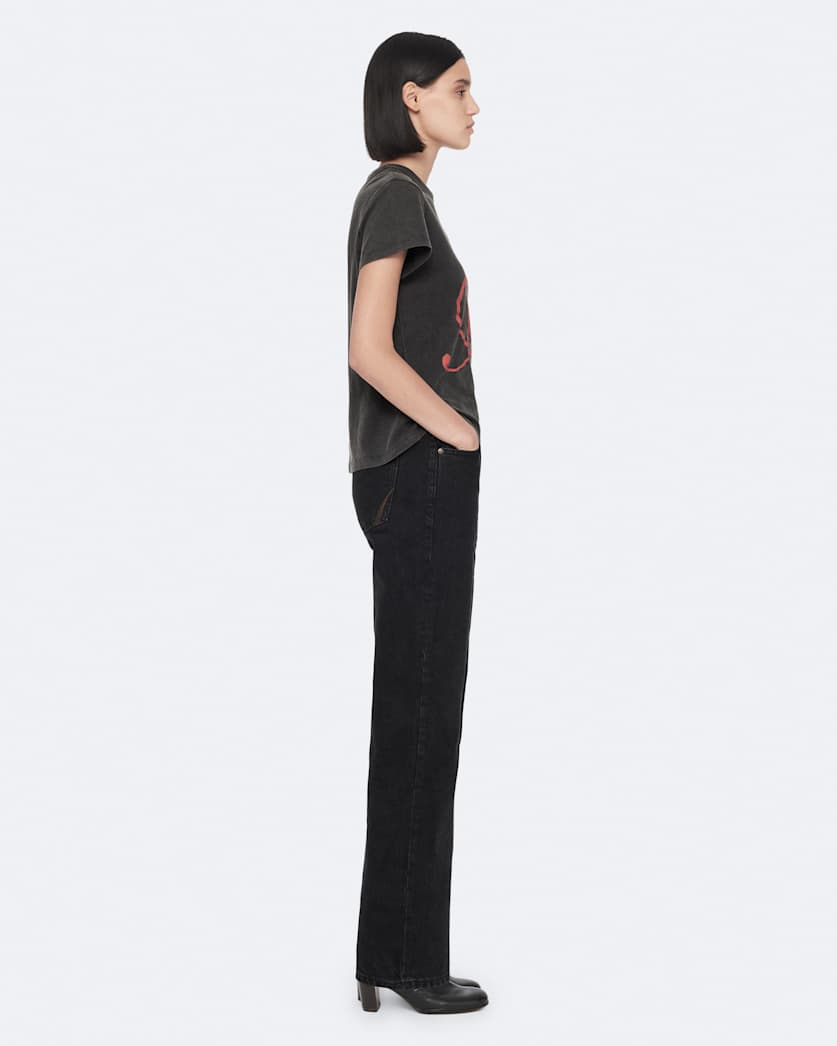 Cohen Mid-Rise Straight-Leg Jeans