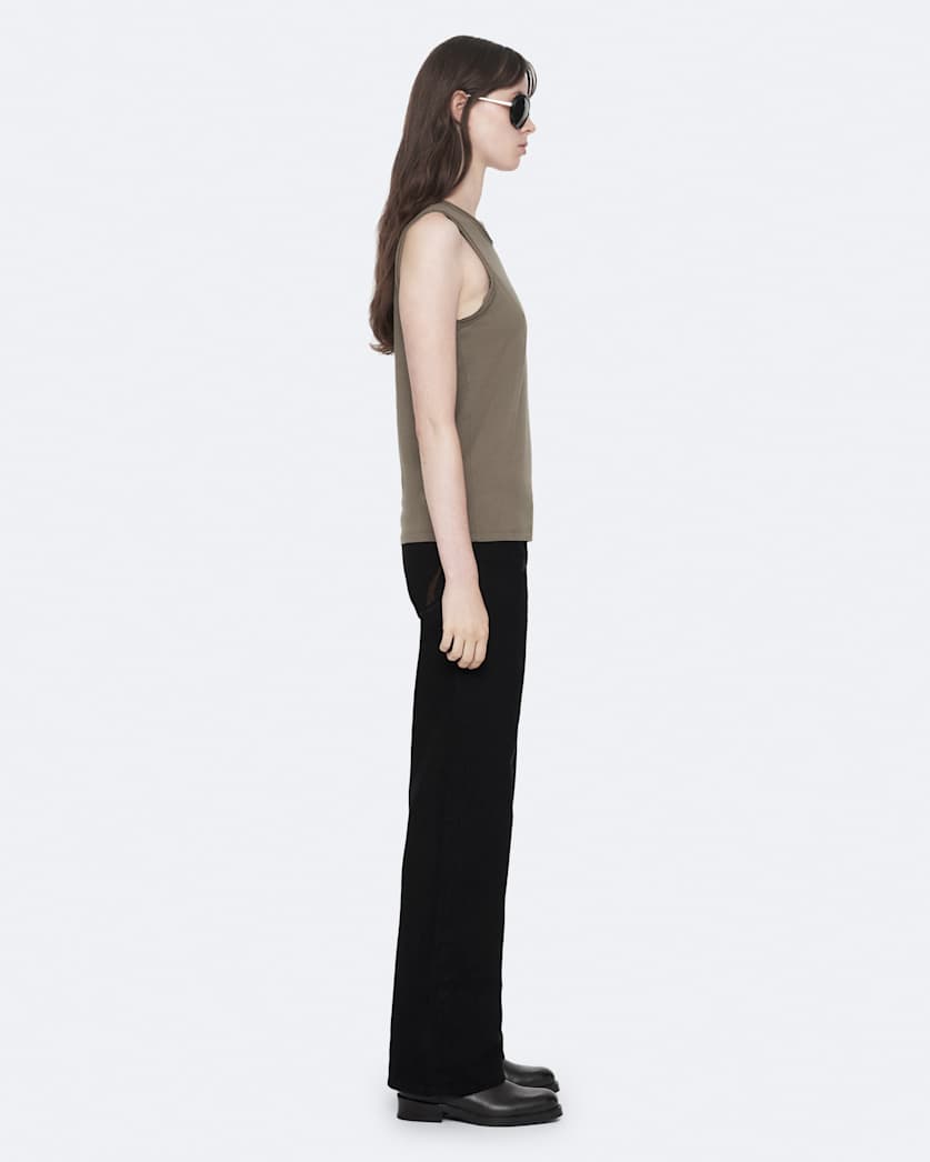 Jet Black Nico Low-Rise Wide-Leg Jeans