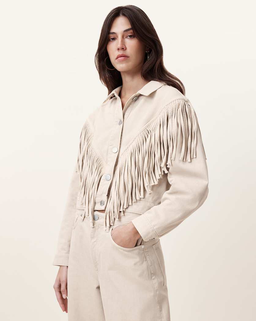Marlene Fringed Denim Jacket