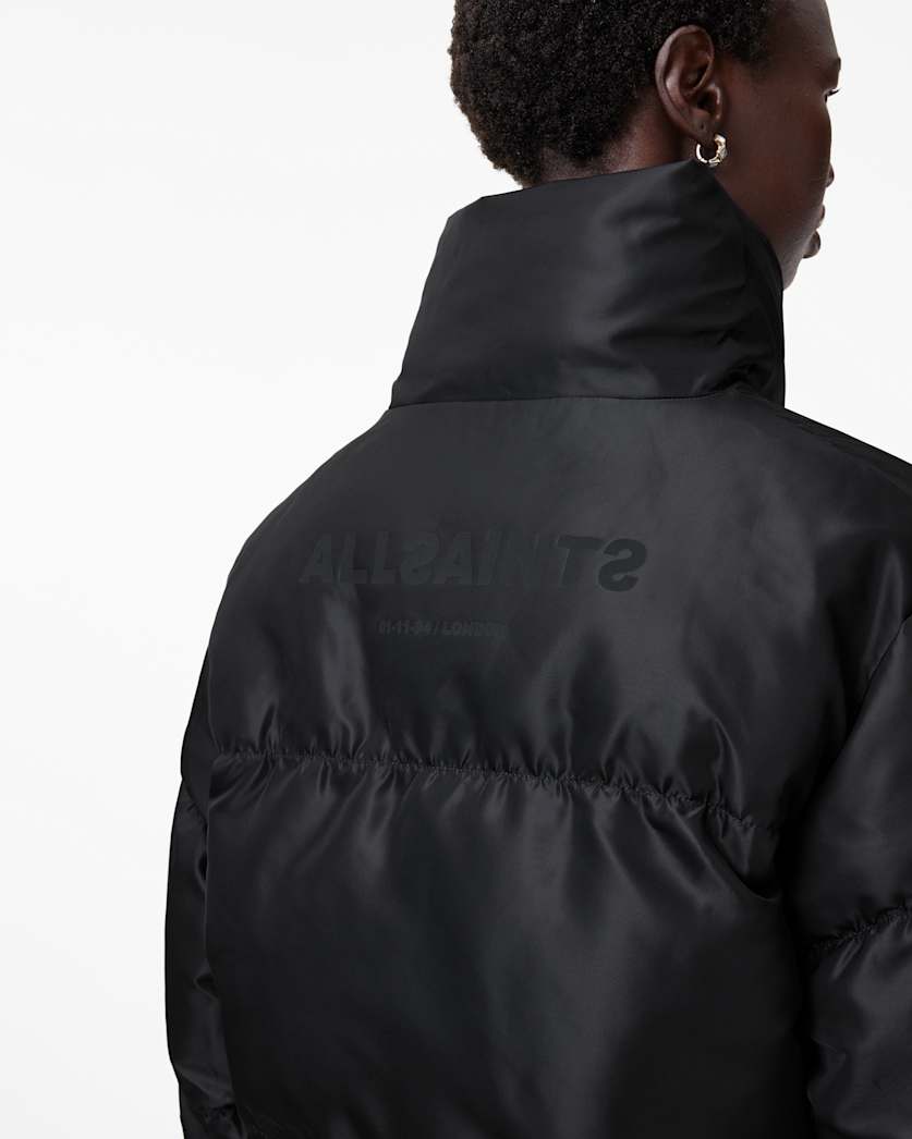 Nickol Asymmetric Cropped Puffer Jacket