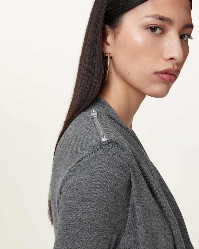 Drina Draped Wool Dress