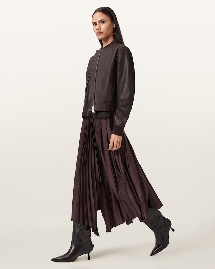 Orten Leather Bomber Jacket