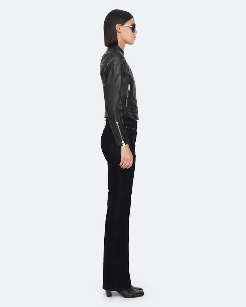 Comet Cropped Leather Jacket