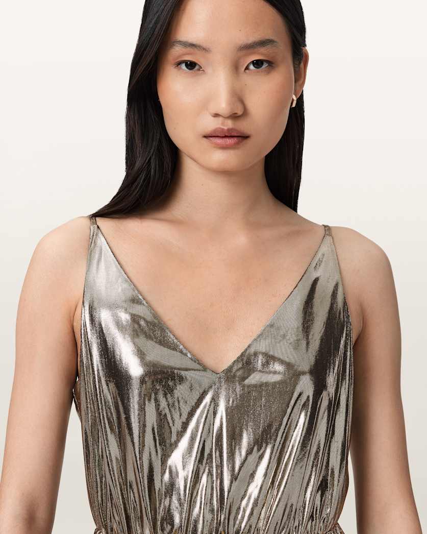 Spark 2-In-1 Pleated Maxi Dress