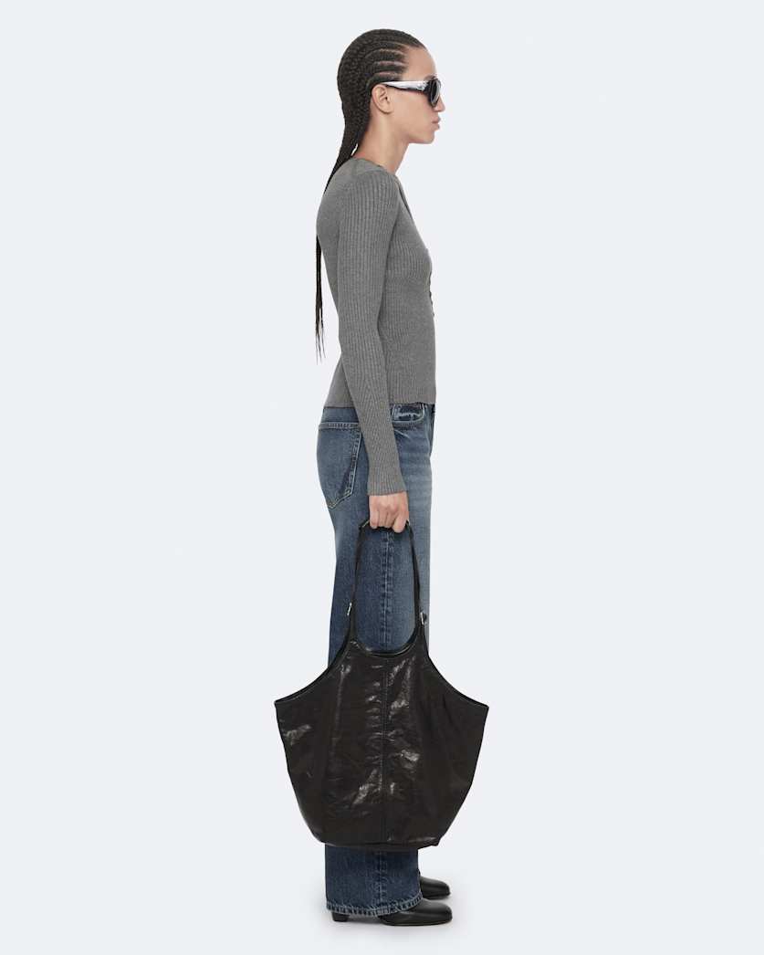 Cruz asymmetric button-front cardigan