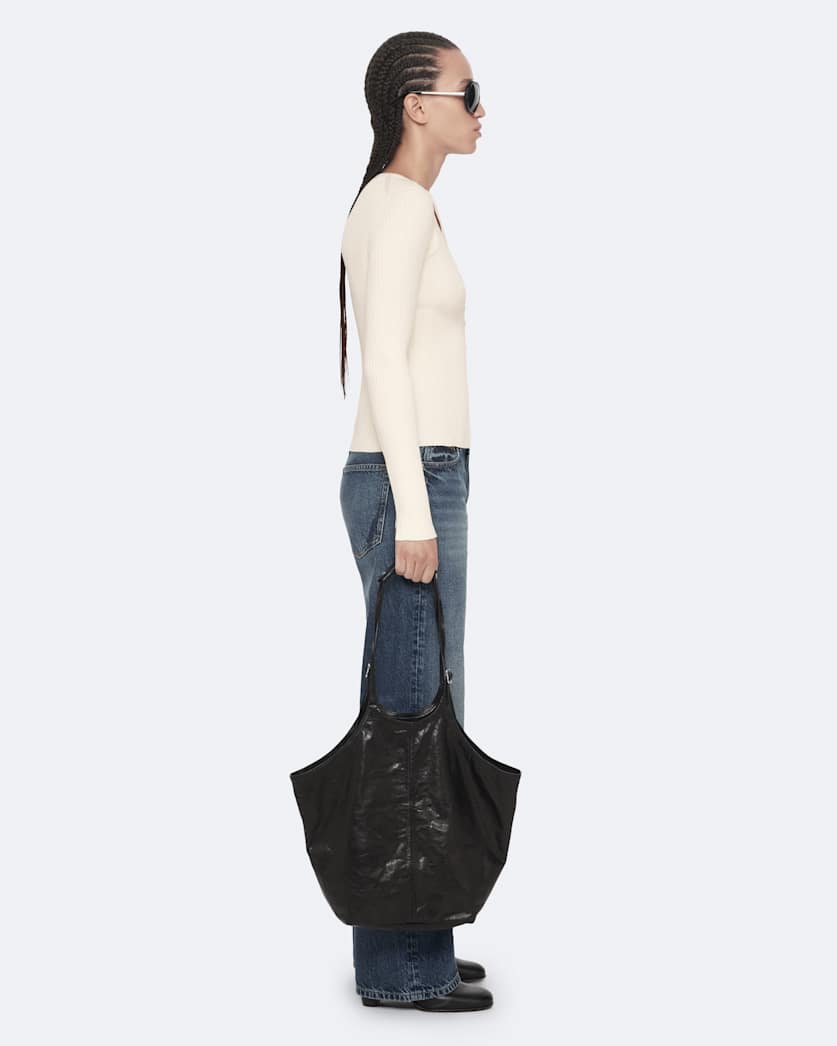 Cruz asymmetric button-front cardigan