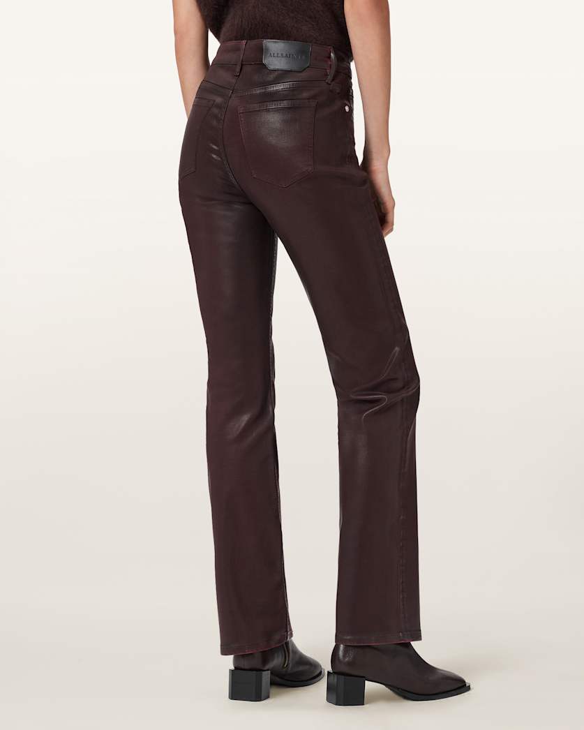 Haldan Coated Bootcut Jeans