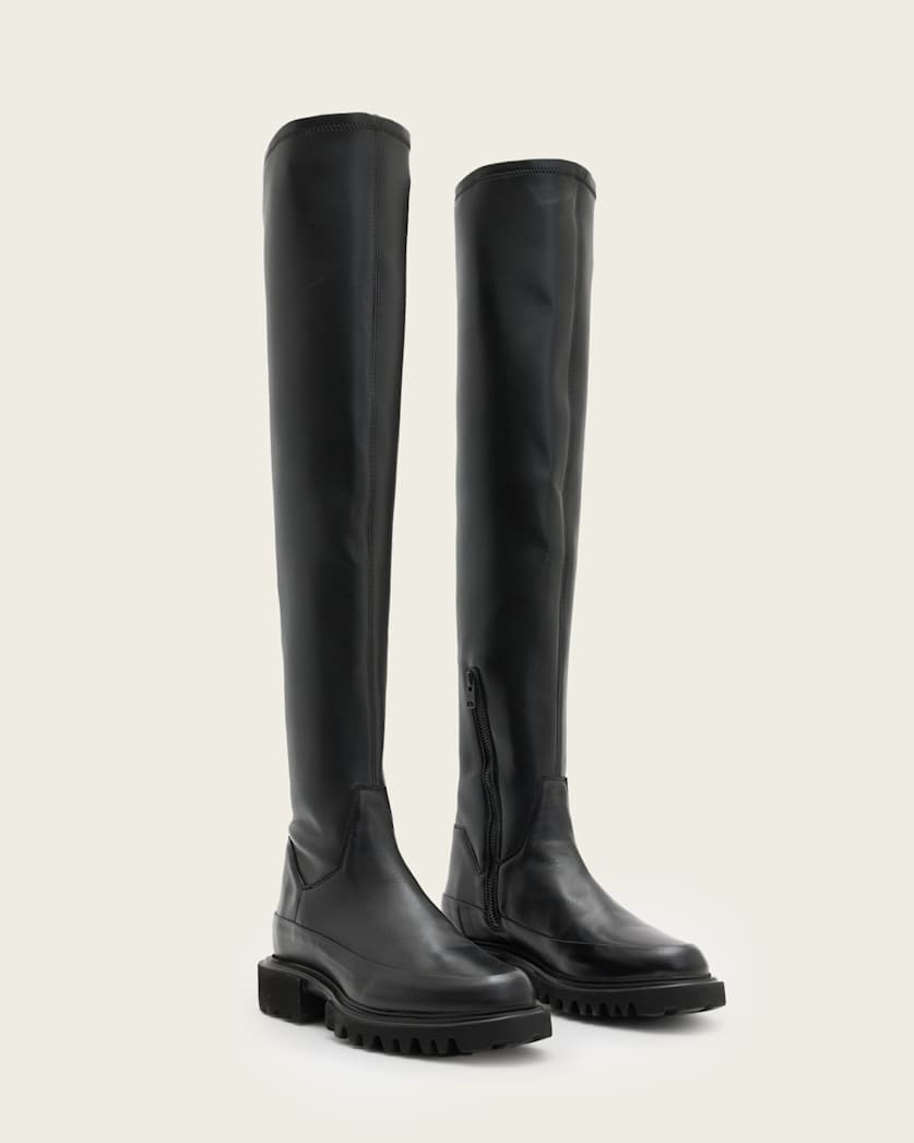 Leona Over The Knee Leather Boots